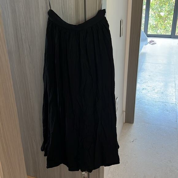 NWT LUXURY minimalist lovers COMMENSE full maxi skirt black S - Picture 2 of 8